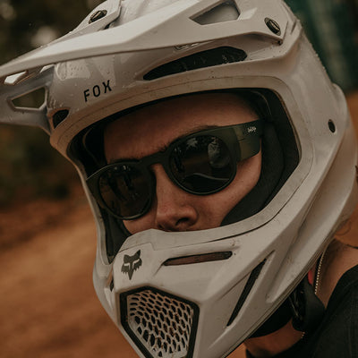 Cruisers Matte Moss Green Frame Polarised Lens Safety Glasses