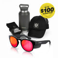 Cruisers Glasses + Water Bottle + Trucker Hat + Socks Gift Pack