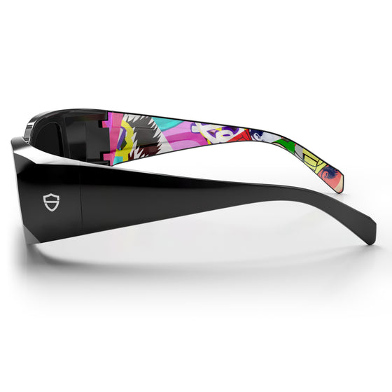 Auras Black Frame Polarised Lens Art Series V.4 Safety Glasses