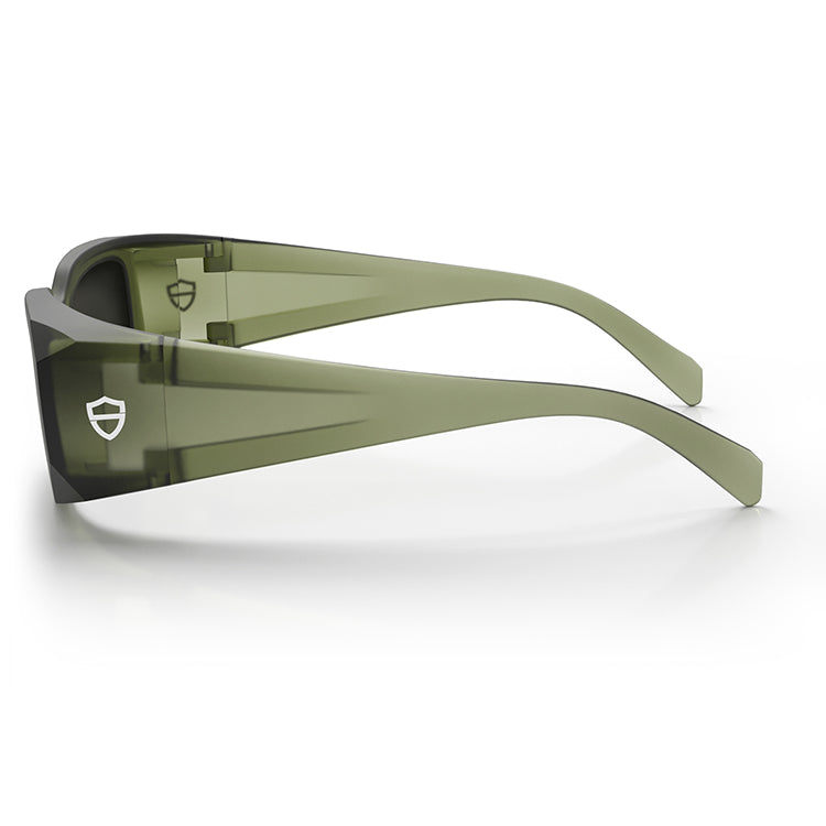 Auras Matte Moss Green Frame Grey Polarised Lens