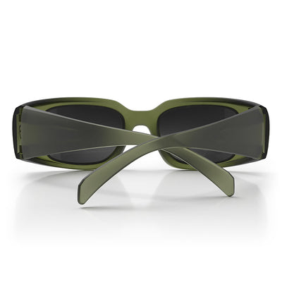 Auras Matte Moss Green Frame Grey Polarised Lens
