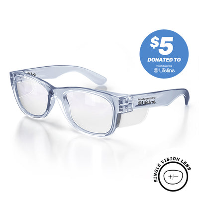 Classics Blue Prescription Safety Glasses