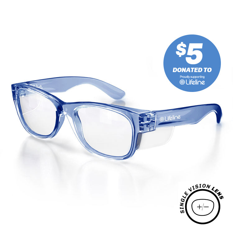 Classics Blue Prescription Safety Glasses