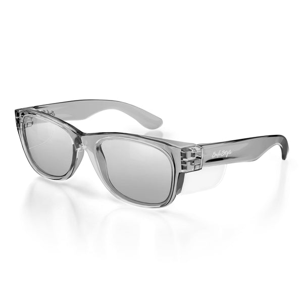 Graphite frame Classics Hybrids with photochromic lens at an angle