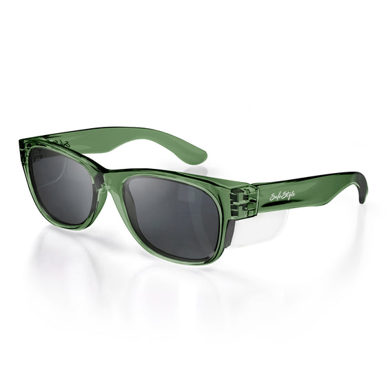 Classics Green Frame Polarised Lens Safety Glasses