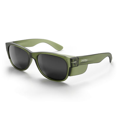 Classics Matte Moss Green Frame Polarised Lens Safety Glasses