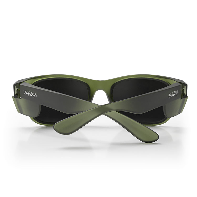 Classics Matte Moss Green Frame Polarised Lens Safety Glasses