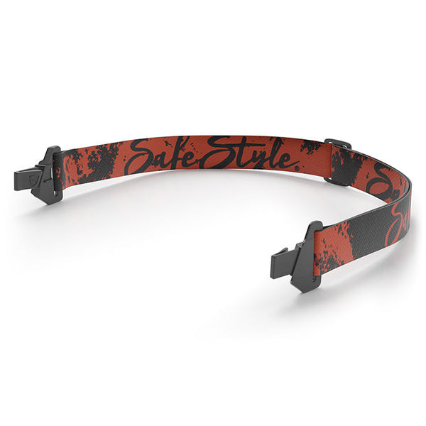 Red Converts Replacement Strap, straight view, adjustable buckle visible
