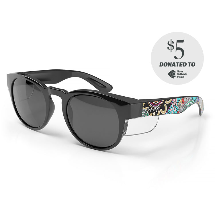 Cruisers Black Frame Polarised Lens Art Series V.2