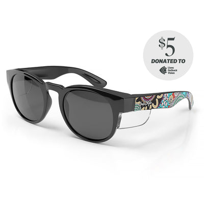 Cruisers Black Frame Polarised Lens Art Series V.2