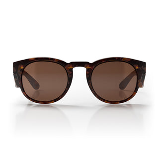 Cruisers Matte Brown Tort Frame Brown Polarised Lens Safety Glasses