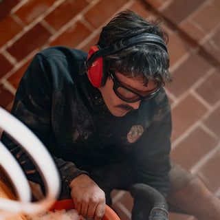 Switches Matte Black/Red Frame Clear Lens Safety Glasses