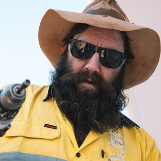 Fusions XL Black Frame Tinted Lens Safety Glasses