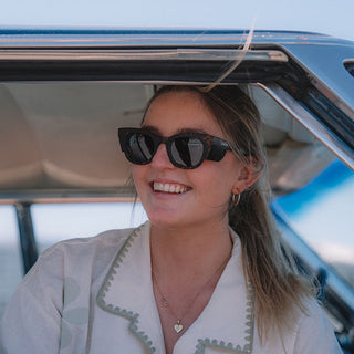 Harps Matte Tort Frame Brown Polarised Lens Safety Glasses