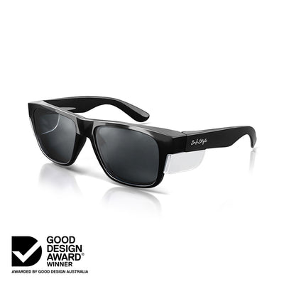 Fusions Kids Black Frame Tinted Lens Safety Glasses