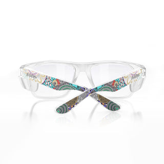 Fusions Clear Frame Clear Lens Art Series V.2 Safety Glasses