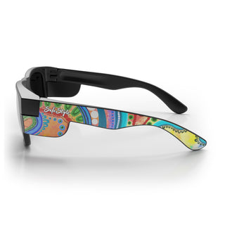 Fusions Matte Black Frame Polarised Lens Art Series V.3 Safety Glasses