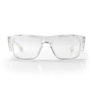 Fusions Clear Frame Clear Lens Art Series V.3 Safety Glasses