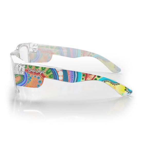 Fusions Clear Frame Clear Lens Art Series V.3 Safety Glasses