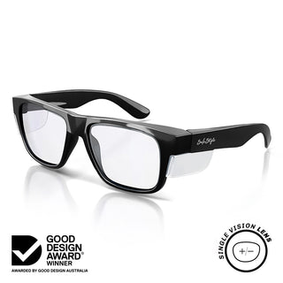 Fusions Black Prescription Safety Glasses