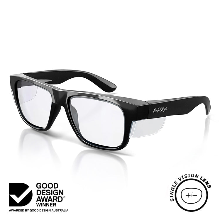 Fusions Black Prescription Safety Glasses
