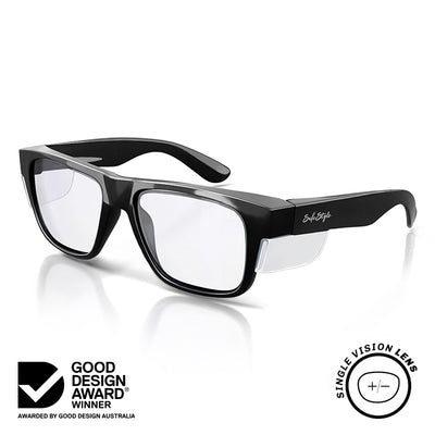 Fusions Black Prescription Safety Glasses