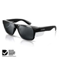 Fusions Black Frame Tinted Lens Safety Glasses