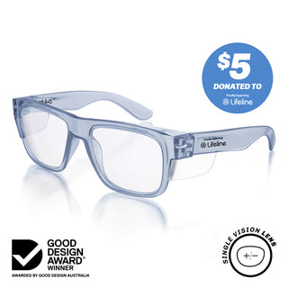 Fusions Blue Prescription Safety Glasses