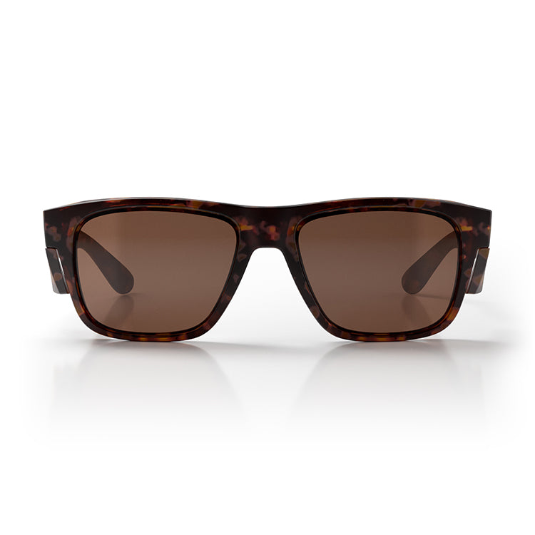 Fusions Matte Brown Tort Frame Brown Polarised Lens