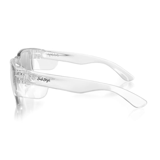Fusions Clear Frame Hybrids Photochromic Lens Safety Glasses