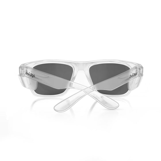 Fusions Clear Frame Tinted Lens Safety Glasses
