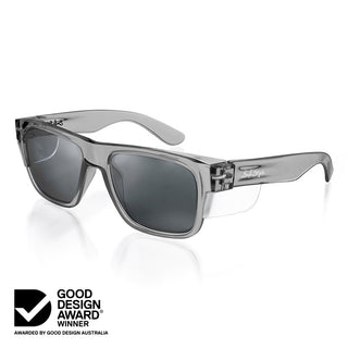 Fusions Graphite Frame Tinted Lens Safety Glasses