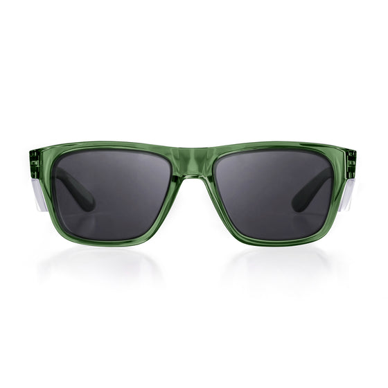 Fusions Green Frame Polarised Lens Safety Glasses
