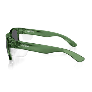 Fusions Green Frame Polarised Lens Safety Glasses