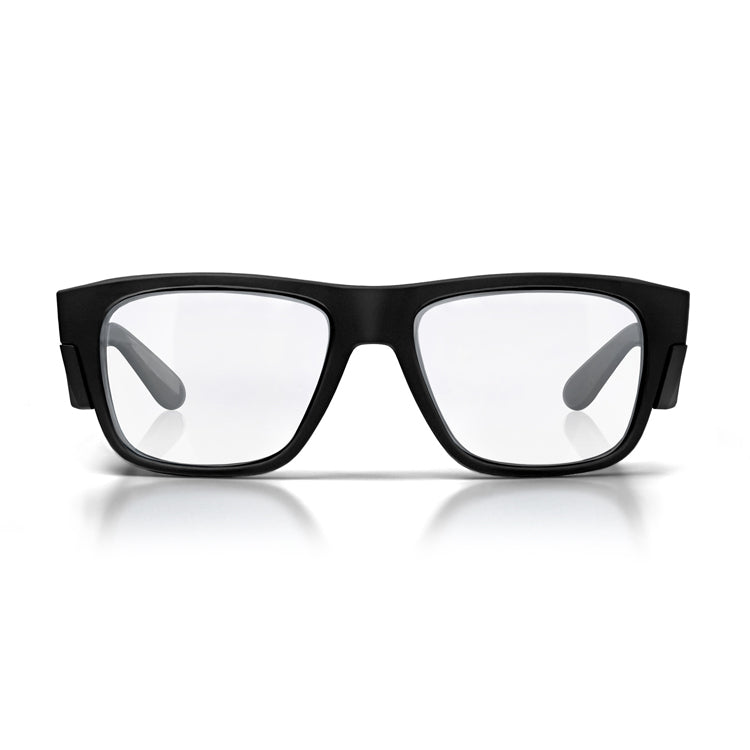 Fusions Matte Black Prescription Safety Glasses