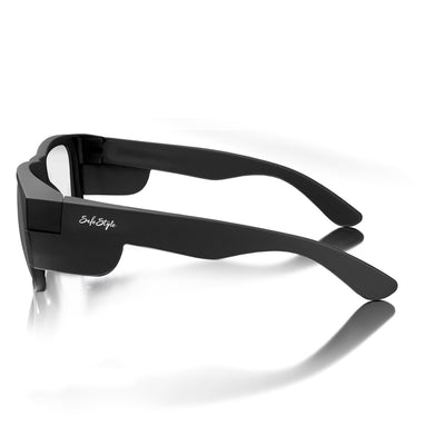 Fusions Matte Black Prescription Safety Glasses