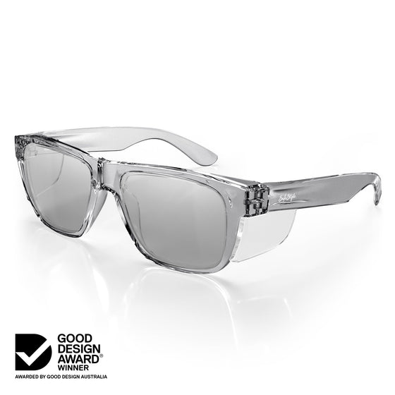 Fusions XL graphite frame hybrids with photochromic lens at an angle