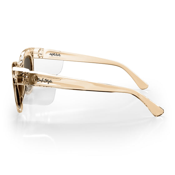 Harps Champagne Frame Polarised Lens Safety Glasses