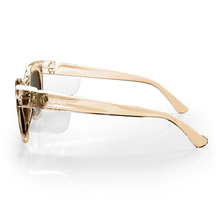 Harps Champagne Frame Polarised Lens Safety Glasses