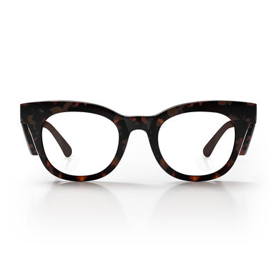 Harps Matte Brown Tort Frame Prescription Safety Glasses