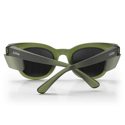 Harps Matte Matte Moss Green Frame Polarised Lens Safety Glasses