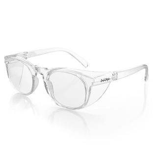 Lites Round Clear Frame Clear Lens Safety Glasses