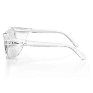 Lites Round Clear Frame Clear Lens Safety Glasses