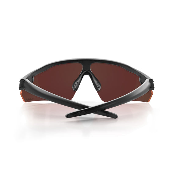 Phantoms Matte Black Frame Reflectors Red Lens Safety Glasses