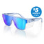 Primes Blue Frame Reflectors Blue Lens Safety Glasses