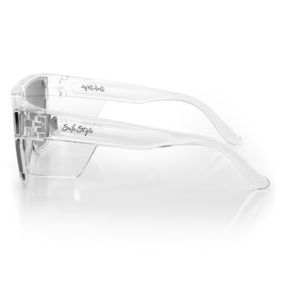 Primes Clear Frame Tinted Lens Safety Glasses