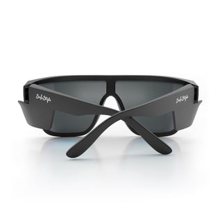 Primes Matte Black Frame Reflectors Blue Lens Safety Glasses