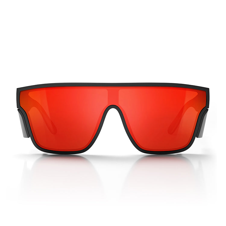 Primes Matte Black Frame Reflectors Red Lens