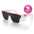 Primes Pink Frame Grey Polarised Lens Safety Glasses