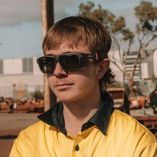 Converts Matte Graphite/Red Frame Grey Polarised Lens